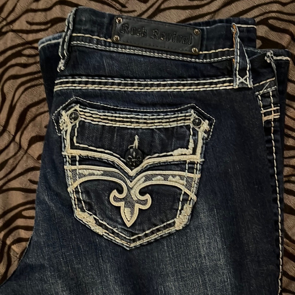 Rock Revival Ashlyn Easy Boot Cut Jeans, size 32